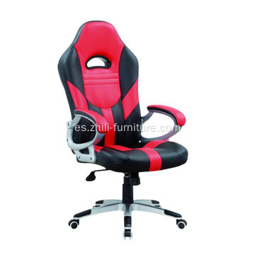 Silla de juego roja Racing